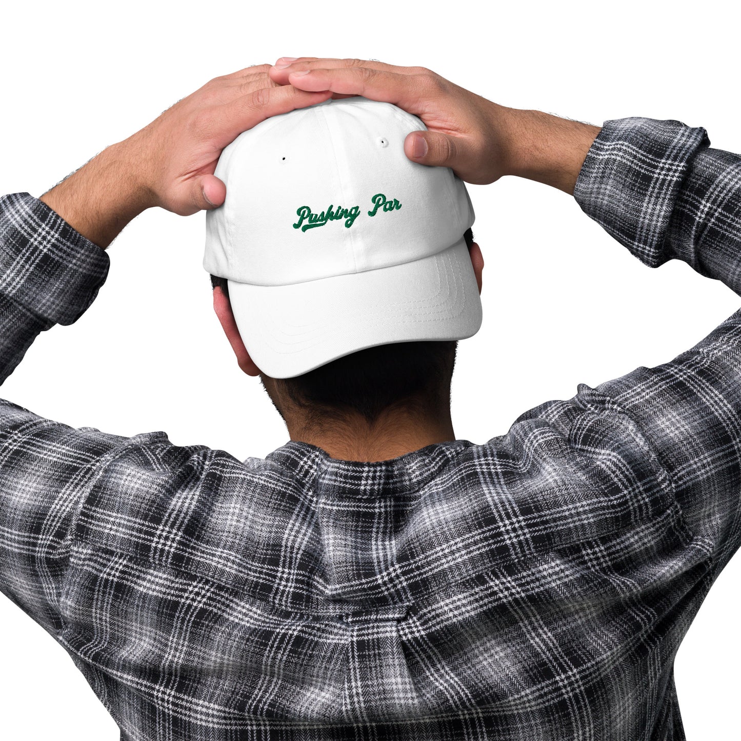 Pushing Par Dad Hat White