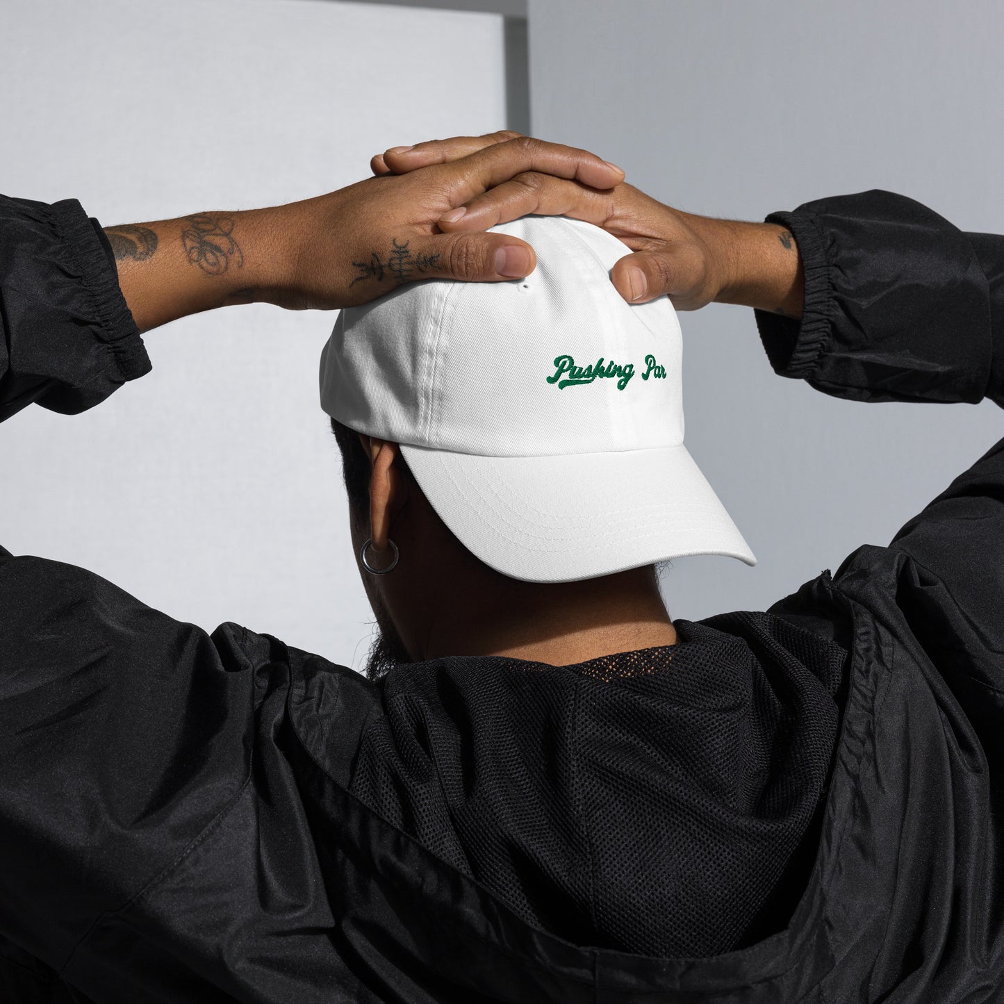Pushing Par Dad Hat White