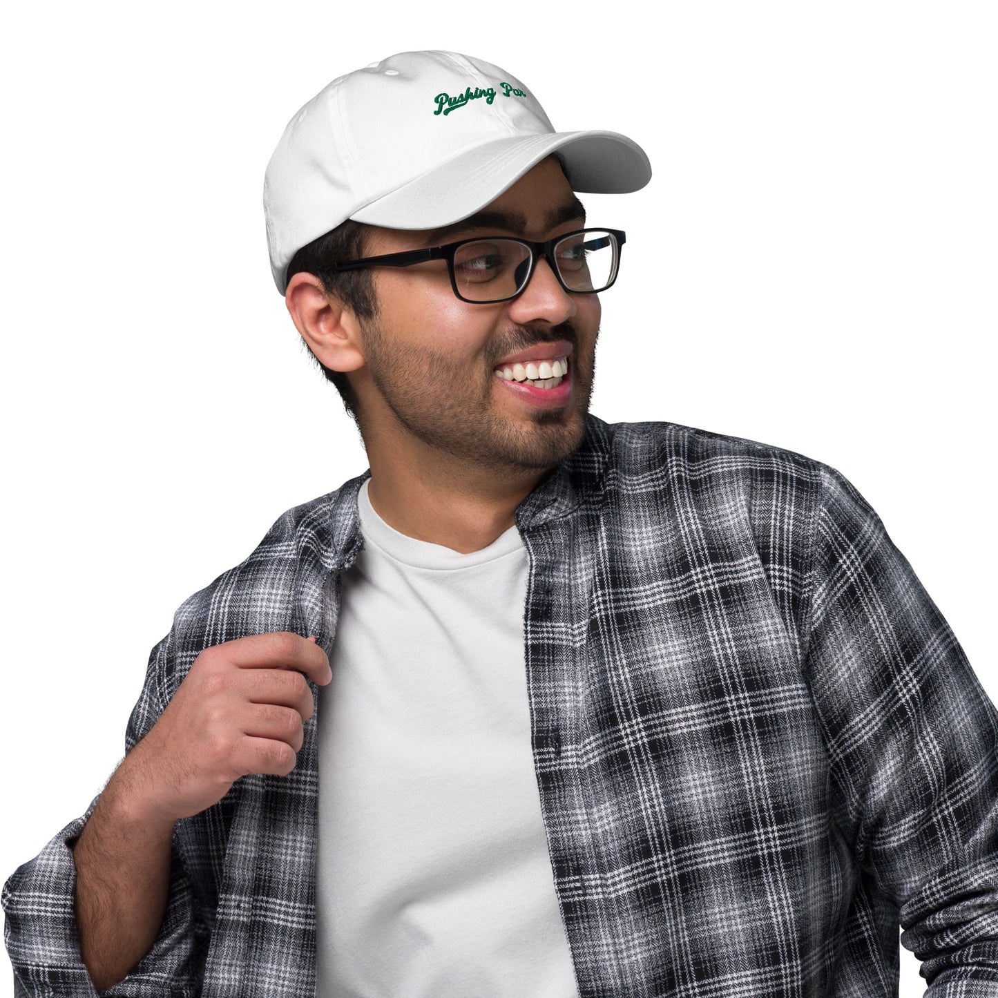 Pushing Par Dad Hat White