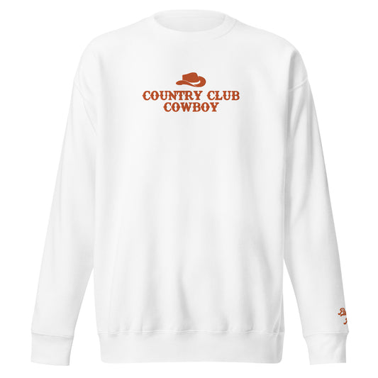Country Club Cowboy Crewneck, Embroidered