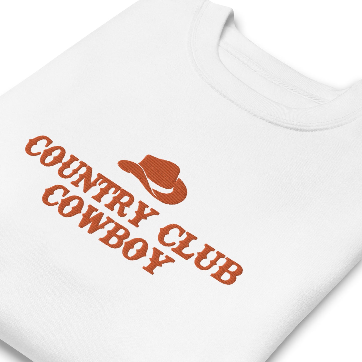 Country Club Cowboy Crewneck, Embroidered