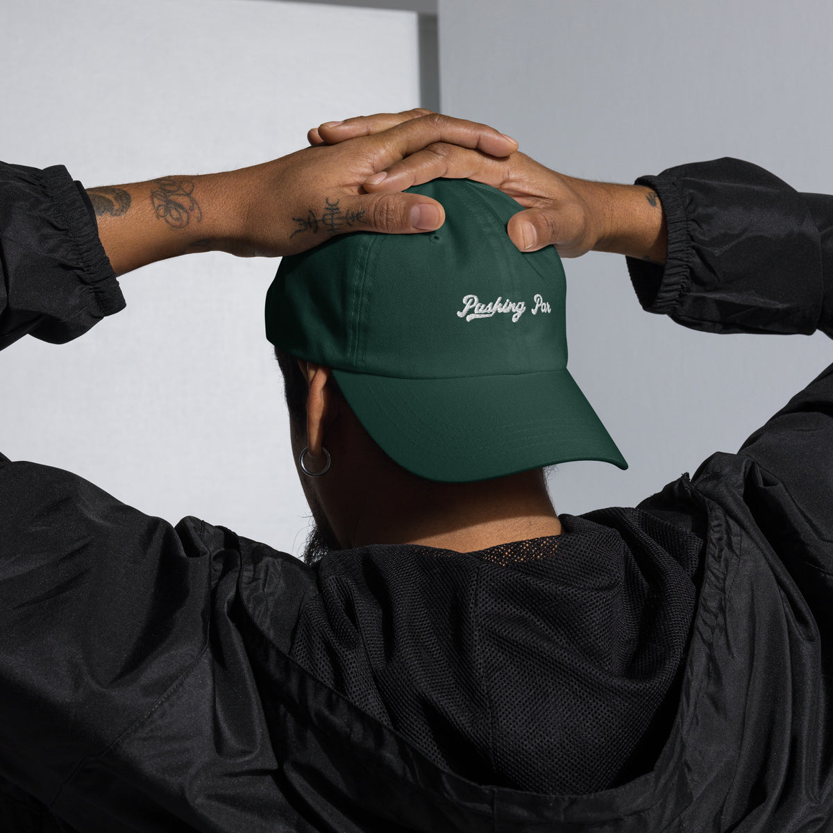 Pushing Par Dad Hat Spruce Green