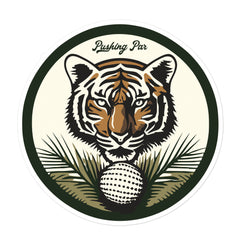 Tiger Pushing Par Sticker